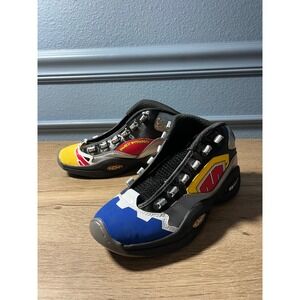 Reebok Question Mid Power Rangers Yellow Ranger Sneakers Youth Size‎ 6.5